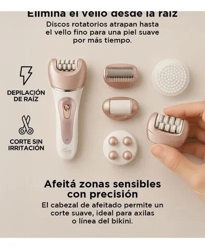 Depiladora Eléctrica Gadnic Care 5 En 1 Facial Corporal Pro