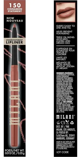 Lápiz Delineador De Labios Milani Understatement Cinnamon