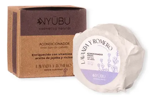 Acondicionador Sólido Nyübu – Extra Nutritivo: Lavanda + Romero – 100 Gr