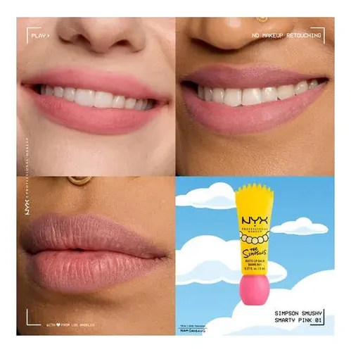 Nyx Bálsamo Labial Mate Lisa Simpson Smushy Special Edition