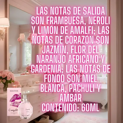 Perfume Femenino Con Feromonas Crazy Girl Sexitive