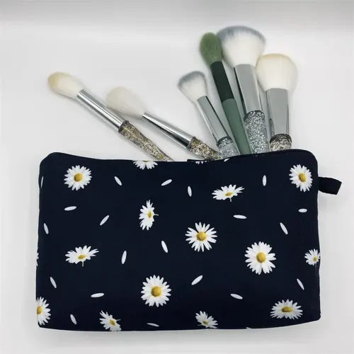 Bolsa De Maquillaje Daisy, Organizador De Cosméticos, Necese