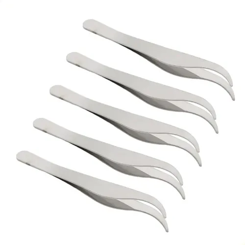 Pinzas De Acero Inoxidable Para Afeitar Cejas, Astilladas, 5