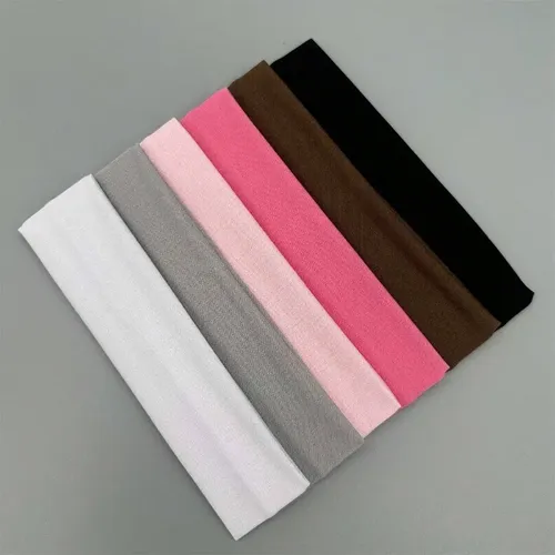 Set X6 Vinchas Anchas Para El Pelo Mujer Multicolor