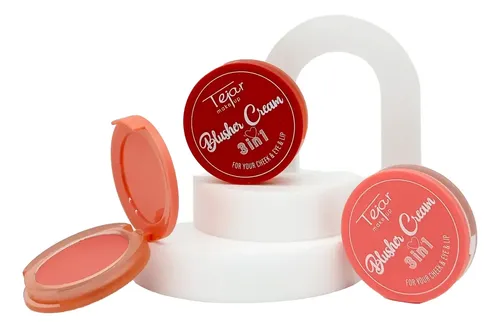 Rubor En Crema Blusher Cream Tejar 5g 3 Unidades