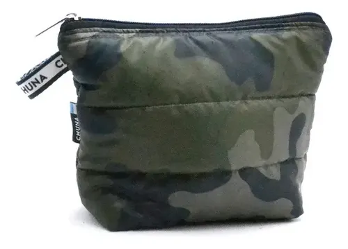 Necessaire Chuna Tina Camuflado Verde Maquillaje Cosmeticos