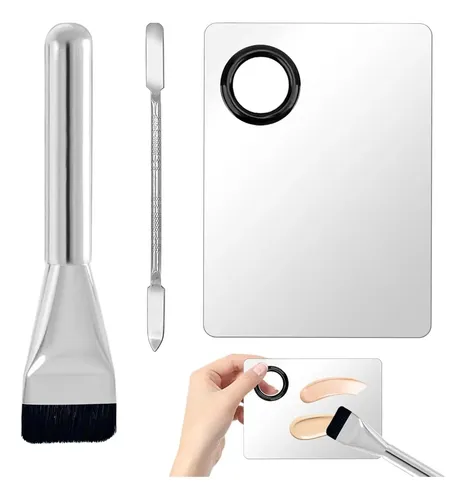 Set De Maquillaje 3 Piezas Con Paleta Y Espátula