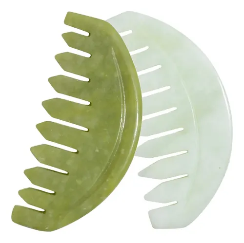 Masajeador Meridians Jade, Peine De Masaje For Cabello, 2 U