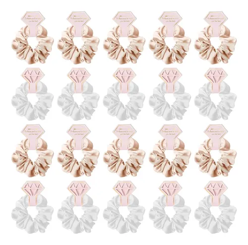 20 Lazos Para El Cabello, Diadema Para Dama Champagne Blanco