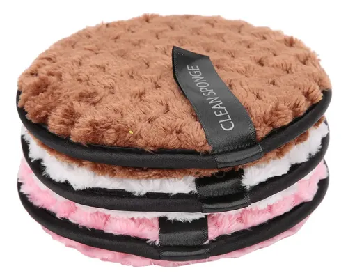 Esponja Desmaquillante Reutilizable De Microfibra Puff, 3 Un