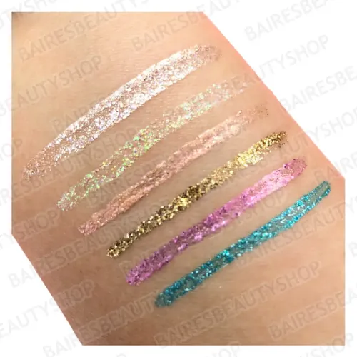 Pack Delineadores Líquidos En Gel Glitter Shine Ruby Rose