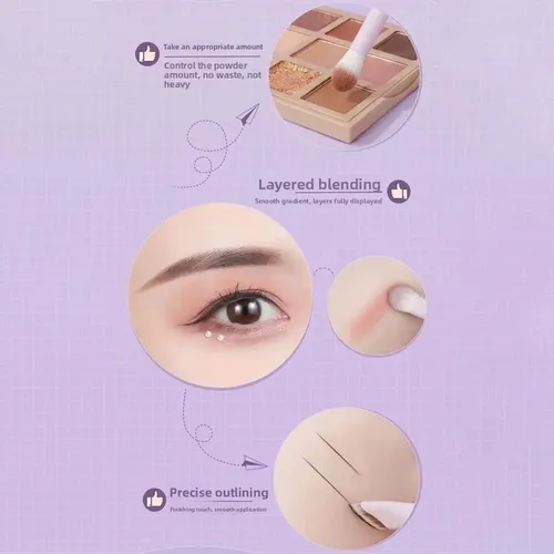 /set 10 Brochas Maquillaje Suave Pincel Delineador