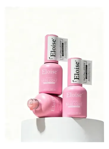 Kit X4 Base Rubber Eloise Gel Semi 10ml Fortalecedora Uñas