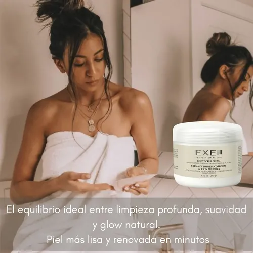 Crema Limpieza Corporal Accion Pulir Exel Grano Grueso 240ml