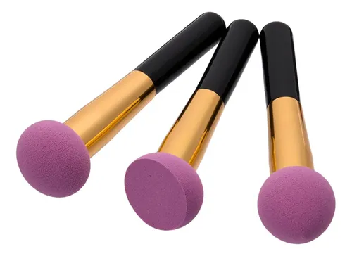 Kit De 3 Aplicadores De Polvo Para Maquillaje Profesional