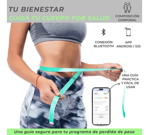 Balanza Digital Baño Mti Bluetooth Personal Corporal 180kg