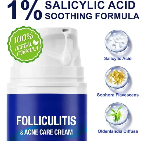 Crema Tratamiento 1% Ácido Salicílico Para Foliculitis