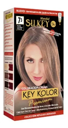 Silkey Tintura Key Kolor Premium Kit Tono 7.3 rubio mediano dorado