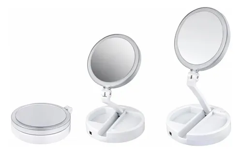 Espejo De Maquillaje Con Luz Led Color Blanco