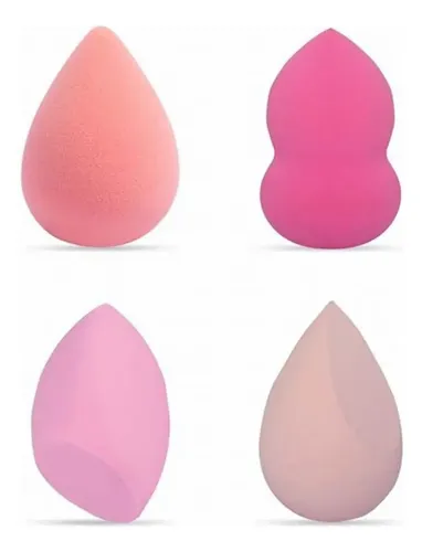 Pack de Esponjas de Maquillaje Encantessa: 4 Beauty Blender para Base Líquida y Polvo