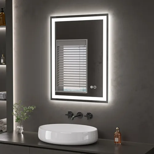 Espejo Inteligente Luz Led Desempaña Baño Reversible 60×80