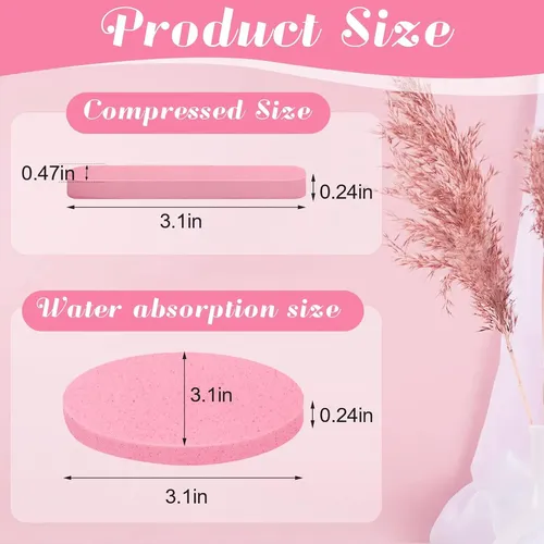 120 Pcs Facial Sponge Compressed, Luxiv Face Cleansing Sp…