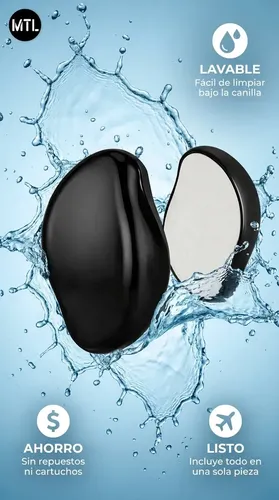 Depiladora Cristal Mtl Exfoliante Sin Dolor Uso Seco Lavable Portatil Ideal Piel Sensible Suaviza Textura Reduce Vello Progresivo Cuerpo Completo Rutina Belleza Cuidado Diario Practica Ligera