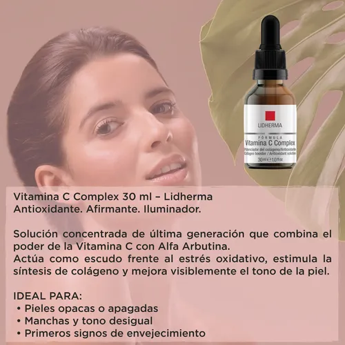 Fórmula Vitamina C Complex Antioxidante 30 Ml Lidherma