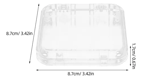 Caja De Almacenamiento De Uñas De Acrílico Transparente Para
