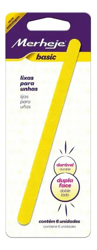 Merheje Basic Lima Gold Para Uñas – Blister Con 6 Unidades