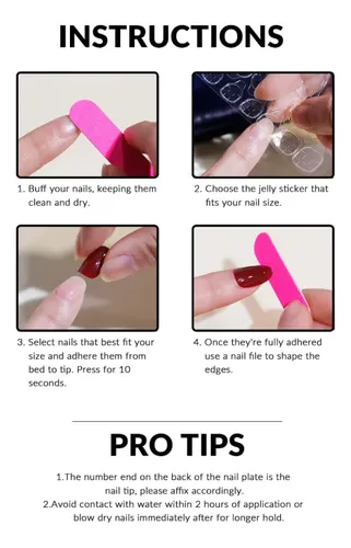 Uñas Postizas Press On Estilo Handmande