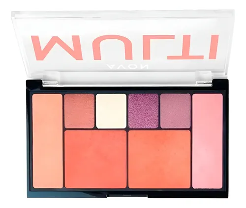 Multi Palette 4 En 1 Avon Rubor Iluminador Sombras