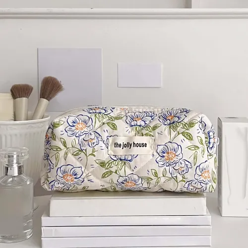 Bolsa De Maquillaje Organizador De Cosméticos 18cmx6cmx9cm