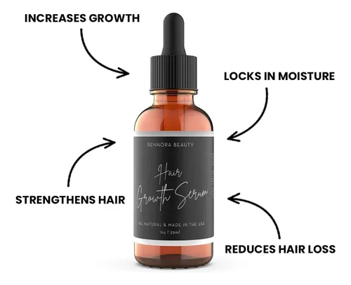 Sérum De Crecimiento Capilar Rennora Beauty Con Hierbas Y