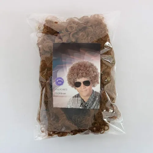 Payaso Sintético Afro Esponjoso De Belleza Sin Peluca Para C
