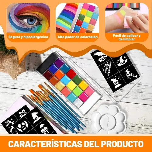 Calidad Superior Kit Maquillaje Facial Y Corporal 20 Colores