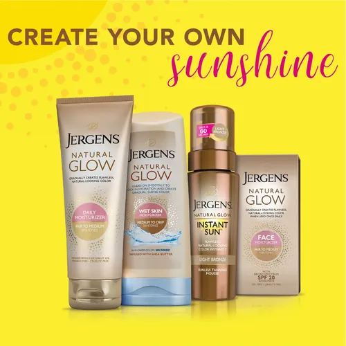 Autobronceador Jergens Natural Glow +reafirmante De 220 Ml,;