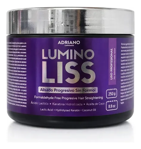 Lumino Liss Alisado Progresivo 250gr Sin Formol Original
