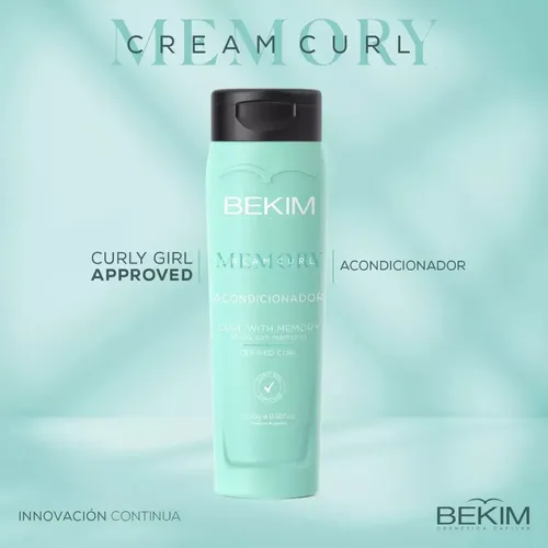 Kit Bekim Memory Curl Shampoo Acondicionador Crema De Peinar