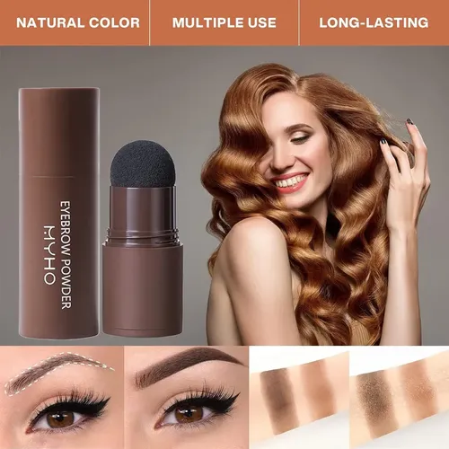 Kit Sellos Y Plantillas For Cejas Con Polvo Y Cepillos .