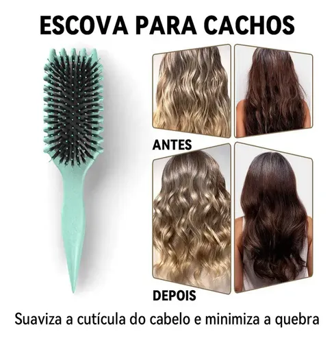 Set De 2 Cepillos Desenredantes Para Rizar Y Definir Cabello