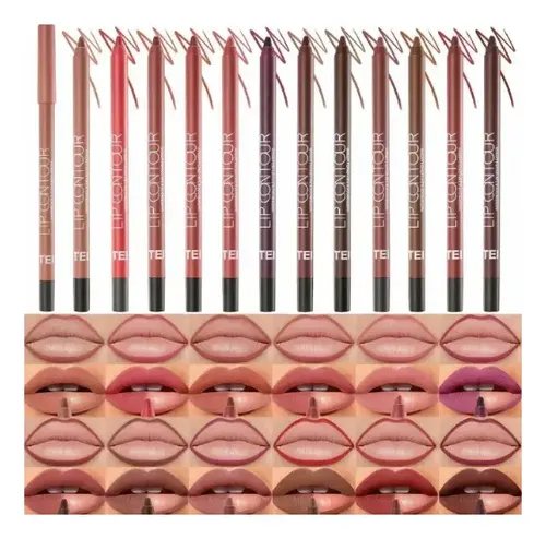 Set X3 Lapiz Delineador De Labios Lip Contour Tei Cosmetica