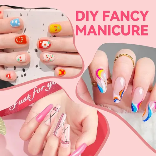 Set 24 Colores Marcadores Para Uñas Secado Rápido Diy