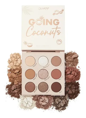 Paleta de Sombras ColourPop Going Coconuts 9 Tonos Mate