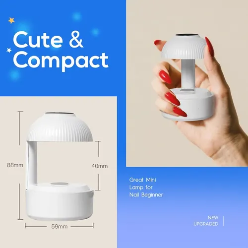 Lámpara Uv Portátil 9w Secado Gel Uñas 5 Leds Usb