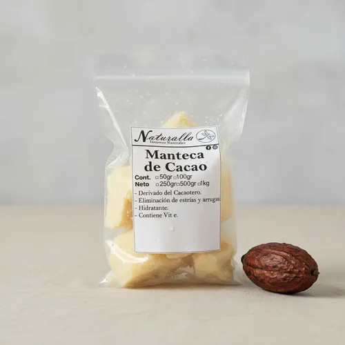 Manteca De Cacao Pura 50g Nat (uso Cosmético Y Alimentario)