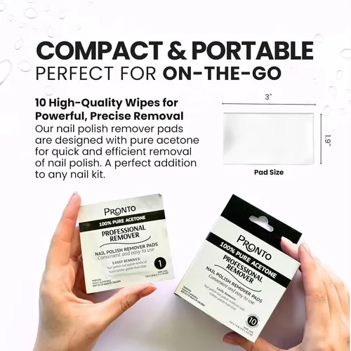 Pads Removedores De Esmalte Pronto 10 Piezas