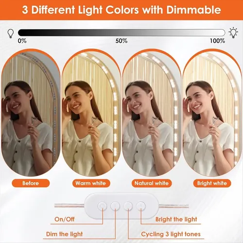 Luces Led Para Espejo De Maquillaje, Tocador, 20 Cm
