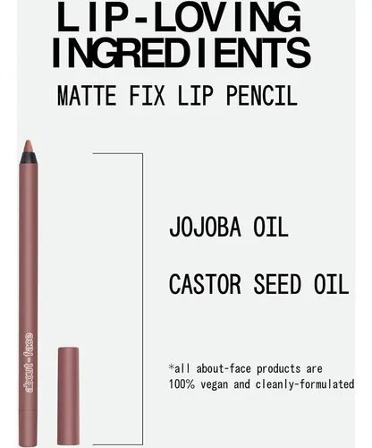 Lápiz Delineador Mate De Labios About-face Matte Fix