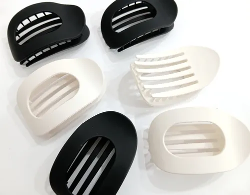 Pack X 6 Broches Planos Pinza Hebilla Pelo Colores Surtidos